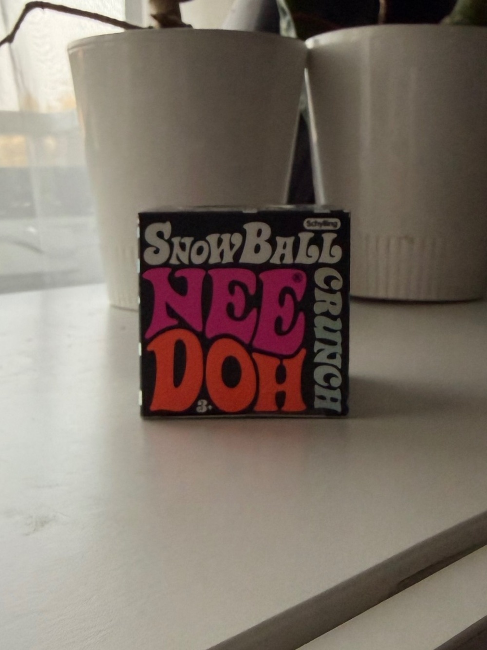 Schylling NeeDoh Snowball Crunch | NEW NWT | Rare Collectible Sensory Fidget Toy
